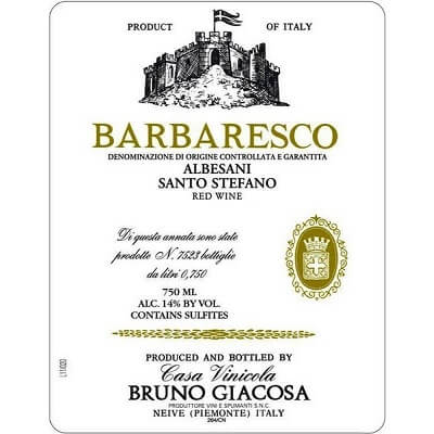 Bruno Giacosa Barbaresco Santo Stefano Riserva 1988 (3x150cl)