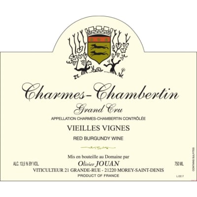 Olivier Jouan Charmes-Chambertin Grand Cru Vv 2016 (6x75cl)