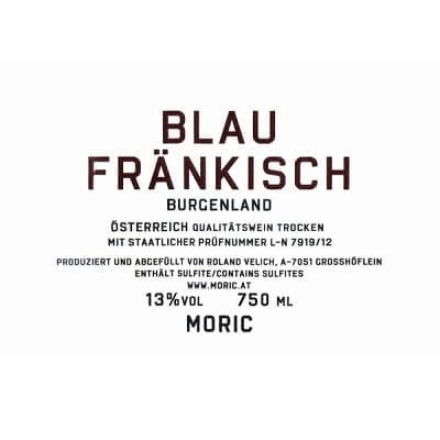 Moric Blaufrankisch 2021 (12x75cl)