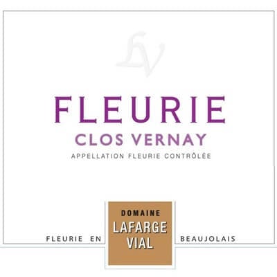 Lafarge Vial Fleurie Clos Vernay 2022 (6x75cl)