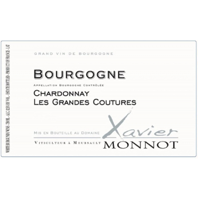 Xavier Monnot Bourgogne Blanc Grandes Coutures 2020 (12x75cl)