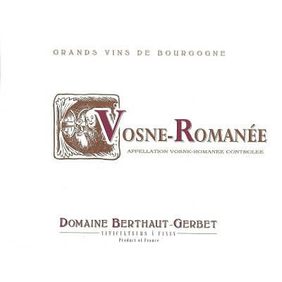 Berthaut-Gerbet Vosne-Romanee 1er Cru Les Suchots 2022 (6x75cl)