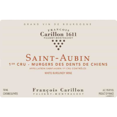 Francois Carillon Saint Aubin 1er Cru Murgers des Dents de Chien 2021 (12x75cl)