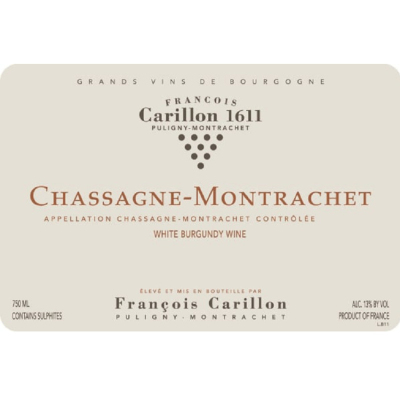 Francois Carillon Chassagne-Montrachet 2020 (6x75cl)