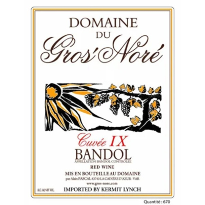 Gros Nore Bandol Cuvee IX 2014 (1x75cl)
