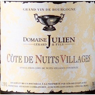 Julien Gerard Cote de Nuits-Villages 2019 (6x75cl)