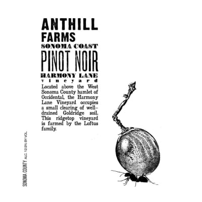 Anthill Farms Harmony Lane Pinot Noir 2021 (12x75cl)