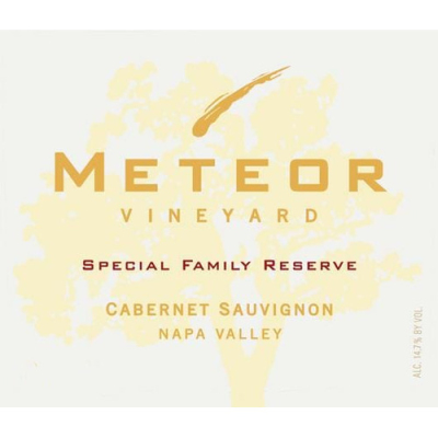 Meteor Napa Cabernet Sauvignon Estate Special Family Reserve 2013 (3x75cl)