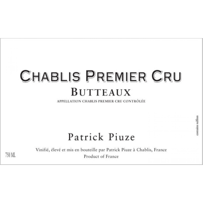Patrick Piuze Chablis 1er Cru Butteaux 2022 (12x75cl)