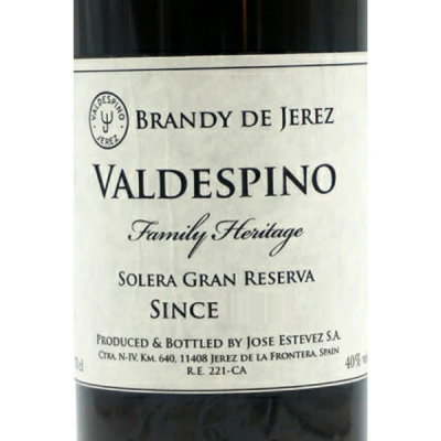 Valdespino Brandy Jerez Family Heritage Solera Gran Reserva NV (1x70cl)