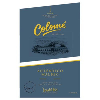 Colome Autentico Malbec 2023 (6x75cl)