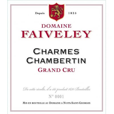 Domaine Faiveley Charmes-Chambertin Grand Cru 2014 (6x75cl)
