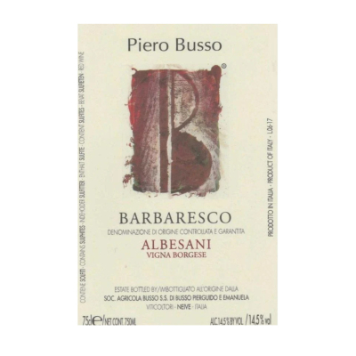 Piero Busso Barbaresco Albesani Borgese 2020 (6x75cl)
