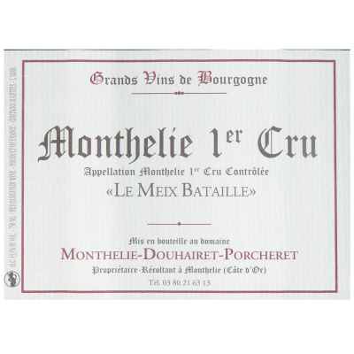 Monthelie Douhairet Monthelie Meix Bataille 2022 (6x75cl)