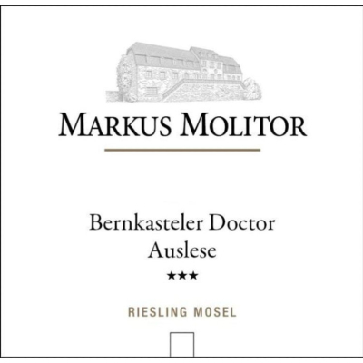 Markus Molitor Bernkasteler Doctor Riesling Auslese 3* White Capsule Auction 2021 (6x75cl)