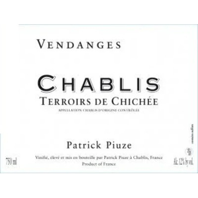 Patrick Piuze Chablis Terroir de Chichee 2023 (12x75cl)