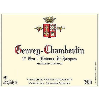 Arnaud Mortet Gevrey-Chambertin 1er Cru Lavaux St Jacques 2022 (6x75cl)