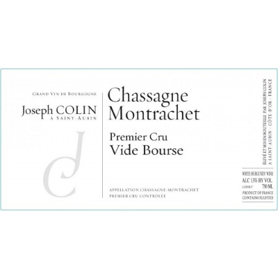 Joseph Colin Chassagne-Montrachet 1er Cru Vide Bourse 2020 (5x75cl)
