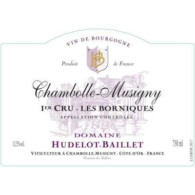 Hudelot Baillet Chambolle-Musigny 1er Cru Les Borniques 2021 (3x75cl)