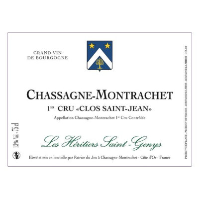Heritiers Saint-Genys Chassagne-Montrachet Clos Saint-Jean  2022 (6x75cl)