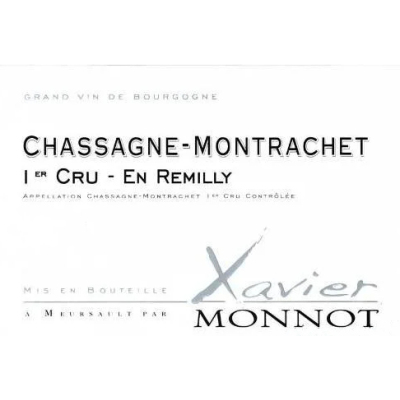 Xavier Monnot Chassagne-Montrachet 1er Cru En Remilly 2022 (1x75cl)