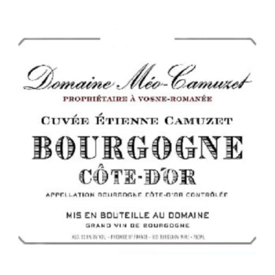 Meo-Camuzet Frere et Soeurs Bourgogne Cote D'Or Cuvee Etienne 2022 (6x75cl)