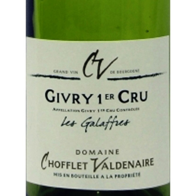 Chofflet Valdenaire Givry 1er Cru Les Galaffres 2018 (6x75cl)