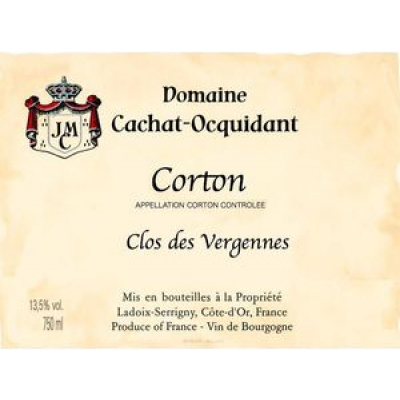 Cachat-Ocquidant Corton Grand Cru Clos des Vergennes 2020 (6x75cl)