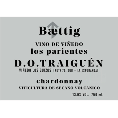 Baettig Vino de Vinedo Los Parientes Chardonnay 2021 (12x75cl)