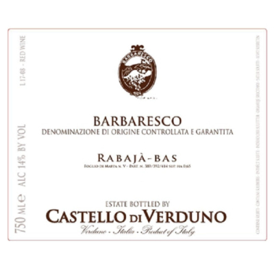 Castello di Verduno Barbaresco Rabaja-Bas 2015 (1x75cl)