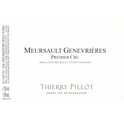 Thierry Pillot Meursault Premier Cru Genevrieres 2020 (1x300cl)
