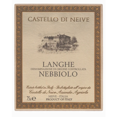 Castello di Neive Langhe Nebbiolo 2022 (6x75cl)