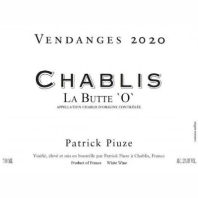 Patrick Piuze Chablis Butte O 2023 (12x75cl)