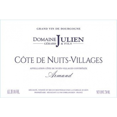 Domaine Gerard Julien & Fils Cote de Nuits-Villages Armand 2020 (12x75cl)