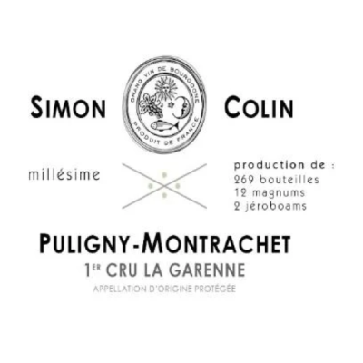 Simon Colin Puligny-Montrachet 1er Cru La Garenne 2022 (6x75cl)