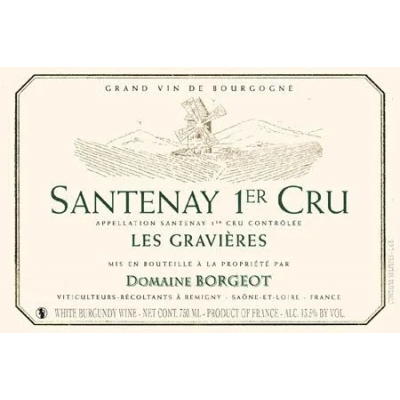 Borgeot Santenay 1er  Cru Les Gravieres Blanc 2020 (6x75cl)