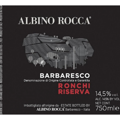 Albino Rocca Barbaresco Ronchi Riserva 2016 (6x75cl)