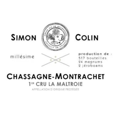 Simon Colin Chassagne-Montrachet 1er Cru La Maltroie 2022 (6x75cl)