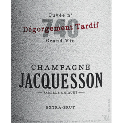 Jacquesson Cuvee 740 Degorgement Tardif NV (3x150cl)