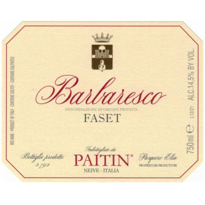 Paitin Barbaresco Faset 2020 (6x75cl)