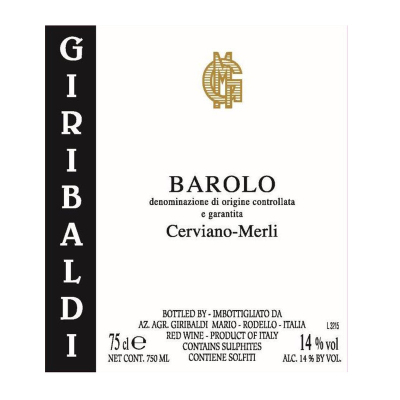 Giribaldi Barolo Cerviano-Merli 2016 (6x75cl)