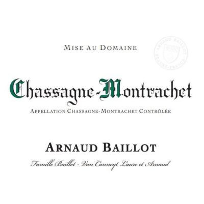 Arnaud Baillot Chassagne-Montrachet Blanc 2020 (6x75cl)