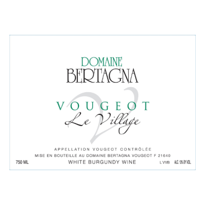 Bertagna Vougeot Le Village Blanc 2022 (6x75cl)