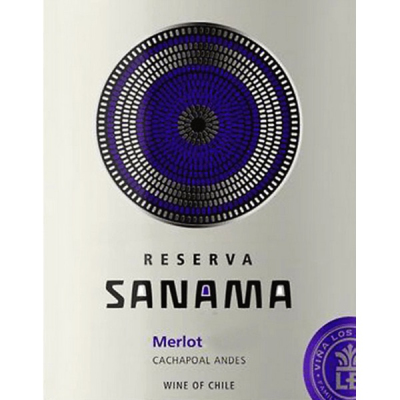 Los Boldos Sanama Reserva Merlot 2023 (6x75cl)