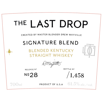 The Last Drop Blend of Kentucky Straight Signature Blend Release No 28 NV (1x70cl)