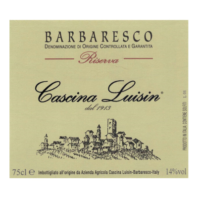 Cascina Luisin, Riserva, Barbaresco 2015 (6x75cl)