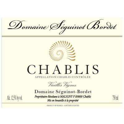 Seguinot Bordet Chablis Vieilles Vignes 2022 (6x75cl)