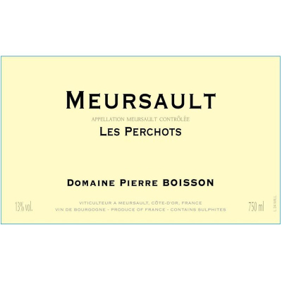 Pierre Boisson Meursault Les Perchots 2022 (6x75cl)