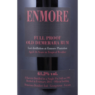 Enmore, Full Proog Old Demerara Rum 16YO Bottled 2011 1995 (1x70cl)