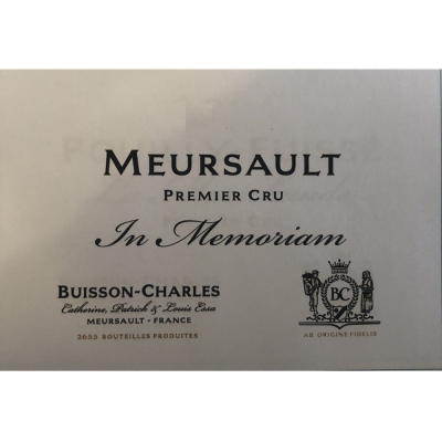 Buisson-Charles Meursault 1er Cru In Memoriam 2021 (12x75cl)